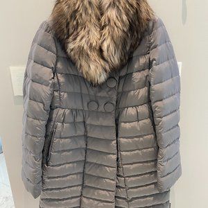Moncler Kellyfur Down Jacket - Gray
